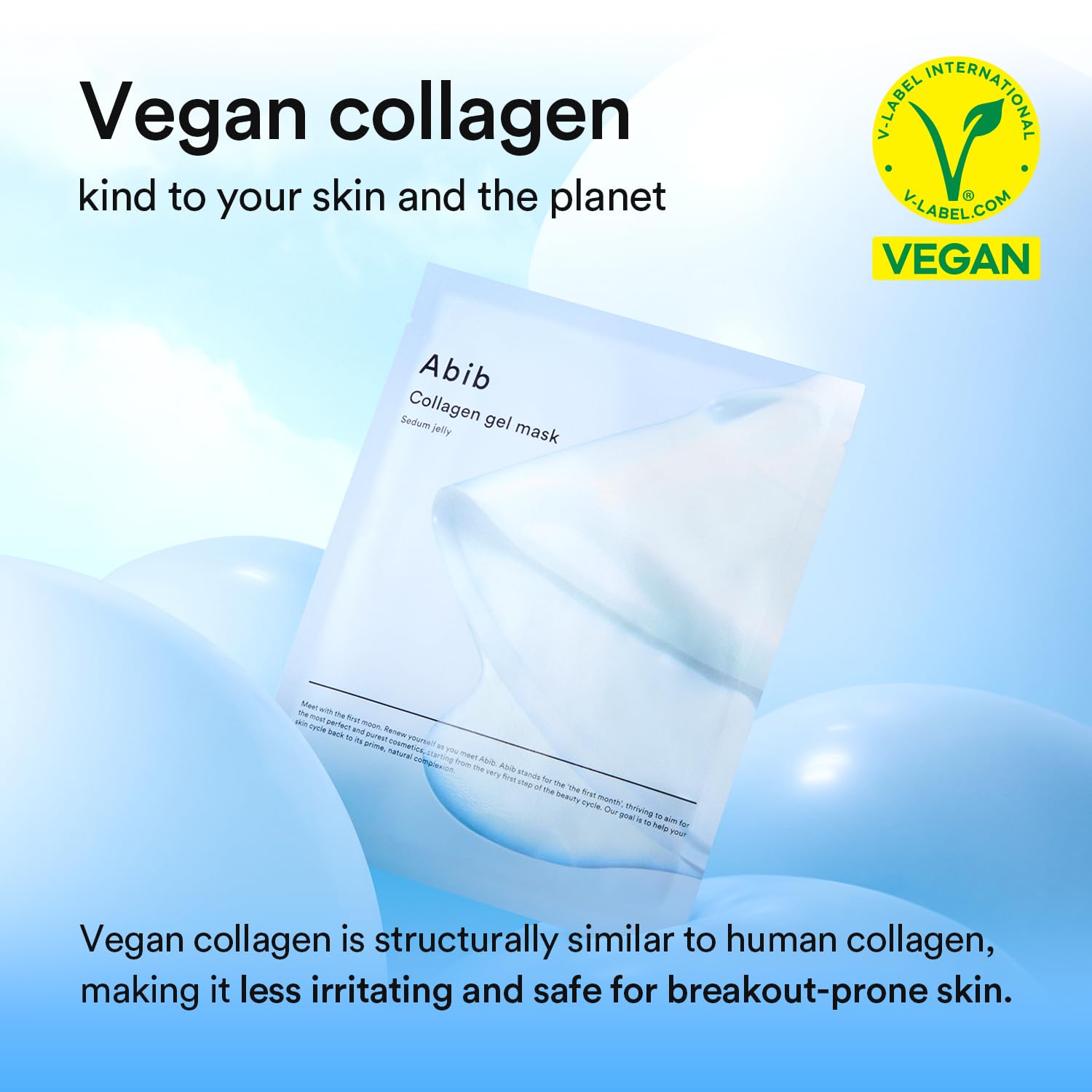 Abib 12-Day Radiance Renewal SET: Collagen Gel Mask 12 Sheets (Sedum & Jericho Rose & Heartleaf) I Korean Skincare, Vegan, Cooling, Calming, Nourishing, Hydrogel Face Mask - Image 4