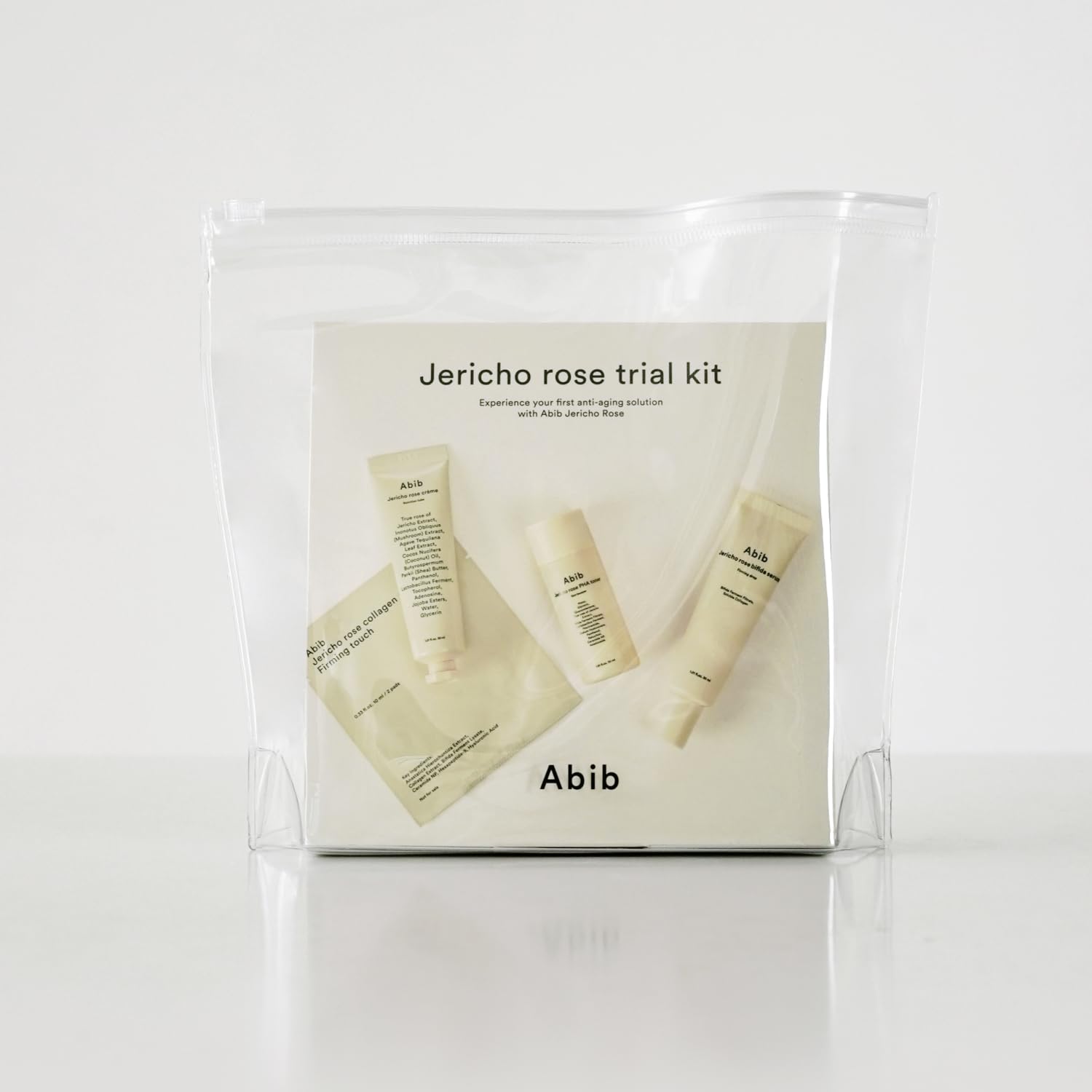 Abib Jericho Trial Kit, Travel Kit | Korean Skincare, Toner Pads, Cream, Serum, Travel Essentials, Gift Set, Beige - Image 3