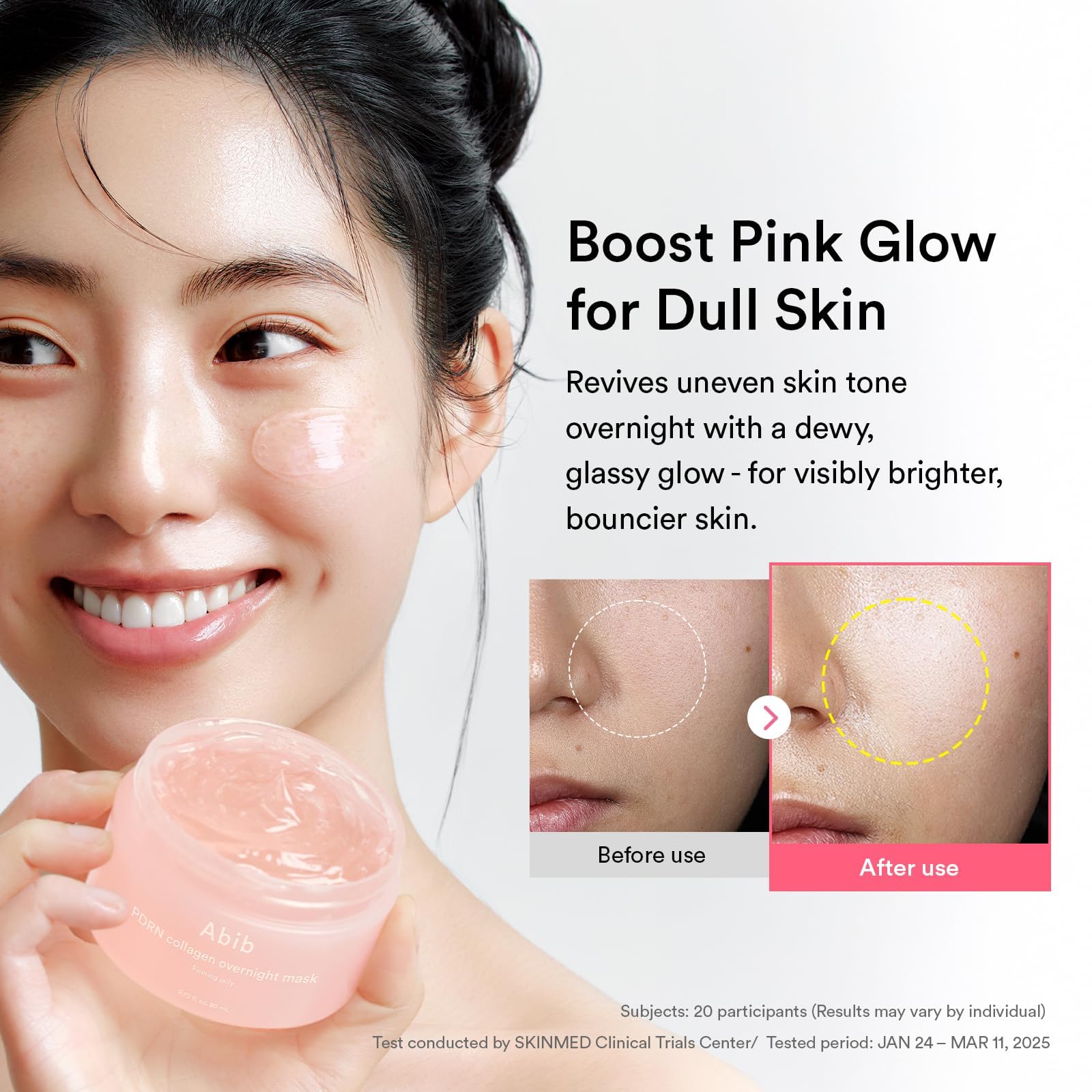 Abib PDRN Collagen Overnight Face Mask Firming Jelly 2.7 fl oz | Korean Sleeping Mask for Rejuvenation | Elasticity Boost & Plumping - Image 3